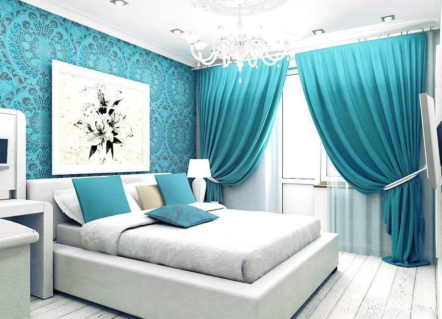 Дизайн спальни в бирюзовых цветах — особенности цвета, сочетания, обустройство