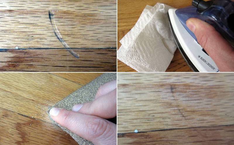 Проверенные способы, как в домашних условиях убрать царапины с ламината