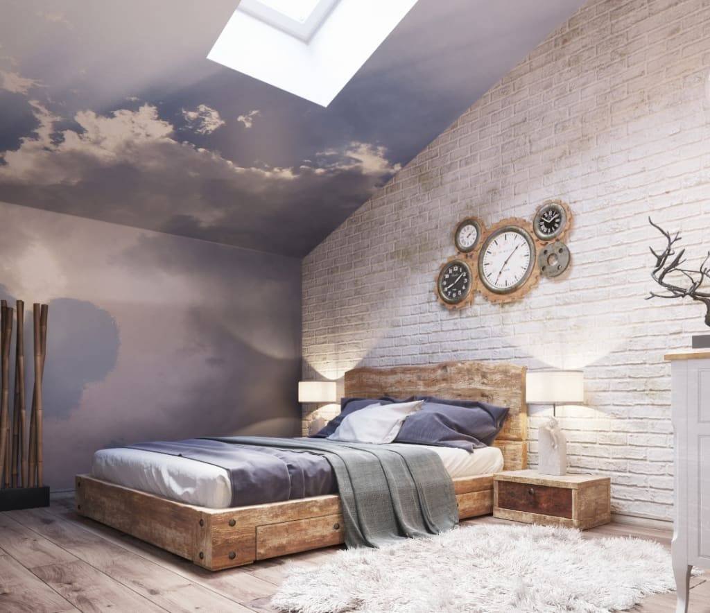 Спальня в стиле лофт - 110 фото примеров дизайна и секреты оформления спальни