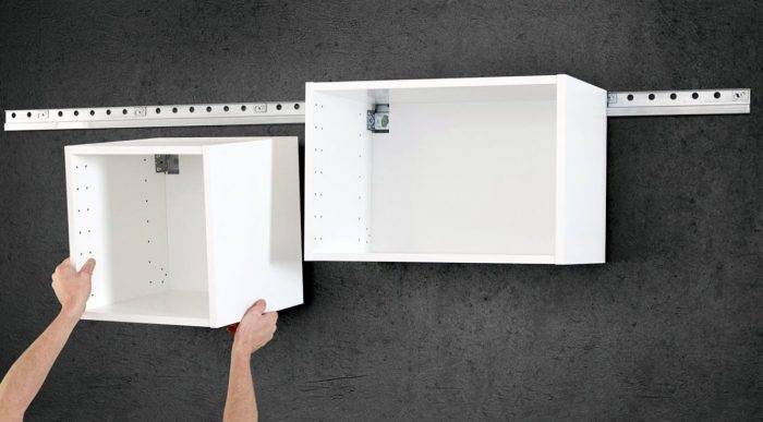 Как повесить кухонный шкаф на стену: материалы и инструменты