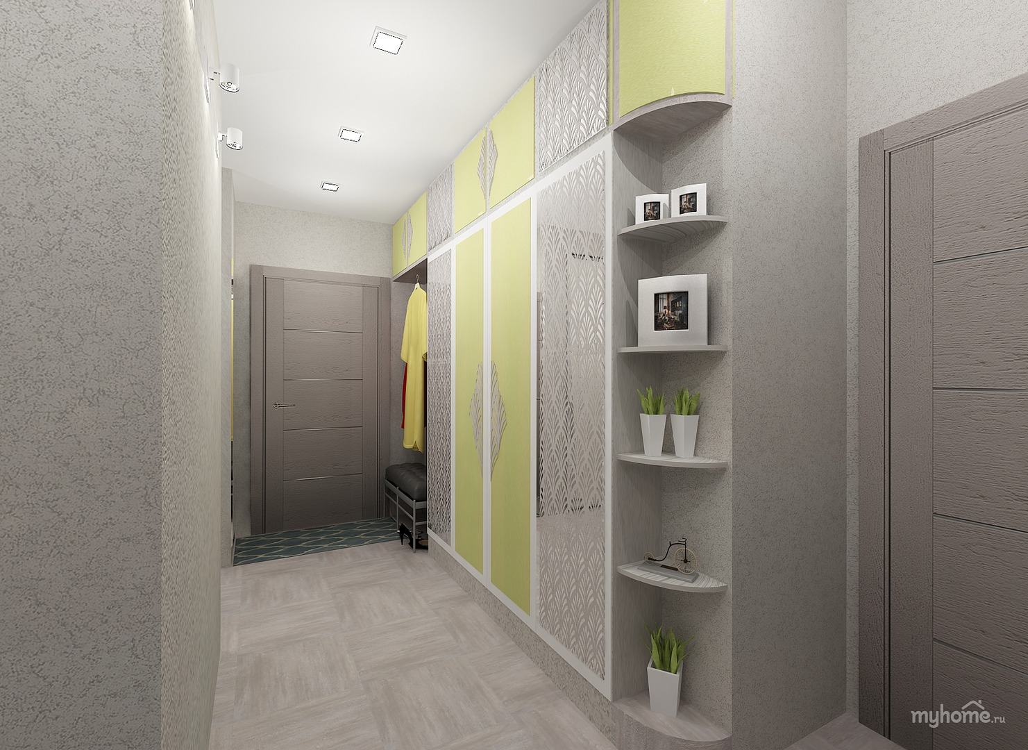 Какой выбрать дизайн прихожей в двухкомнатной квартире - отделка, свет и декорирование????