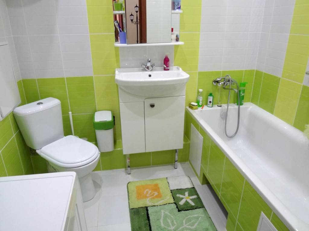 +100 дизайнов ванной в зеленом цвете с фото