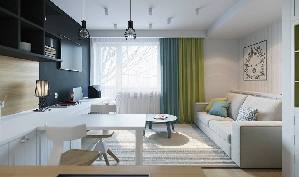 Дизайн квартиры-студии 30 кв м  лучшие планировки (проекты + фото) и советы