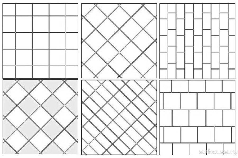 Способы укладки плитки на пол: выбор материалов, способы разметки и монтажа напольного покрытия