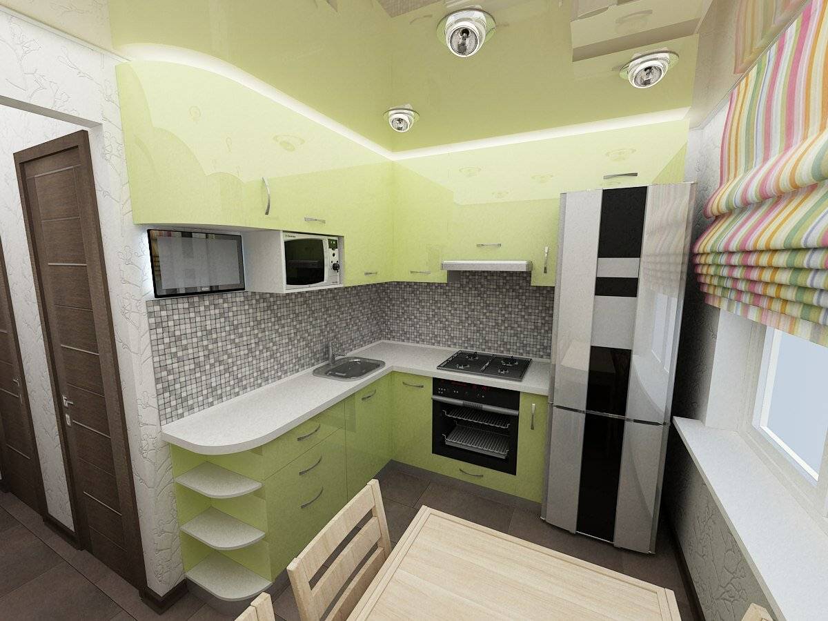 Кухня 7 кв. м. — реальные примеры современного дизайна и удачной планировке в маленькой кухне (115 фото)