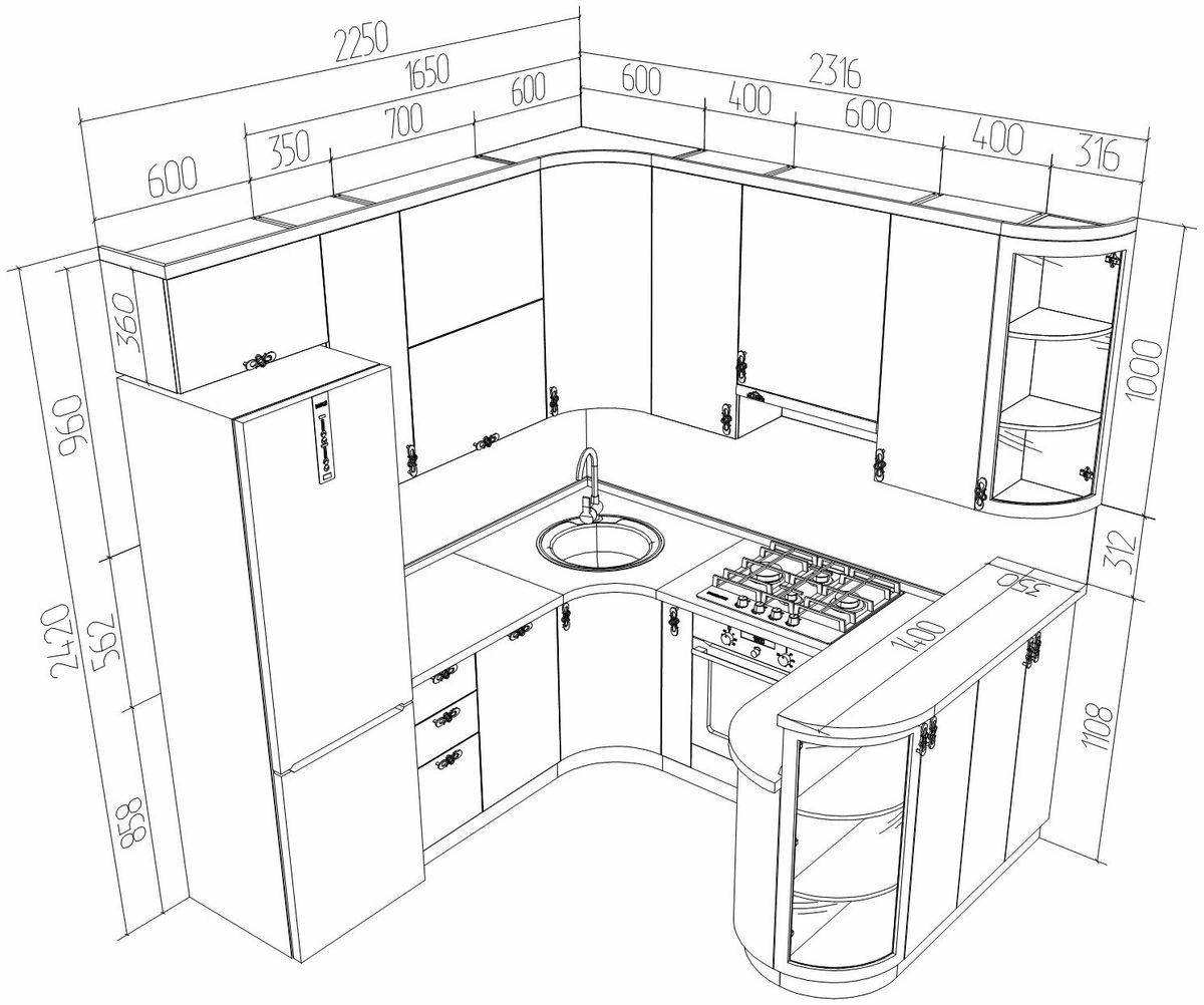 Дизайн угловой кухни: всё, что нужно знать | домфронт