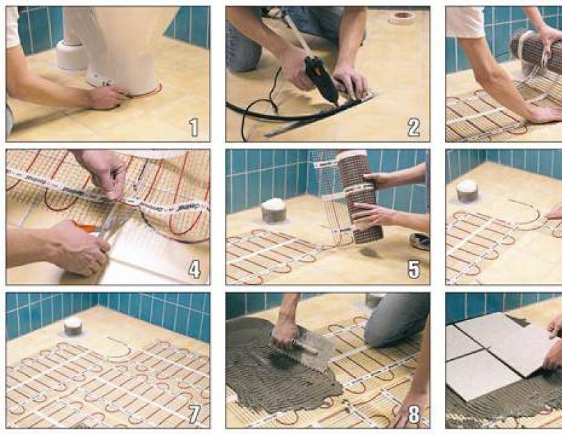 Как сделать теплый пол под плитку: правила укладки руководство по установке