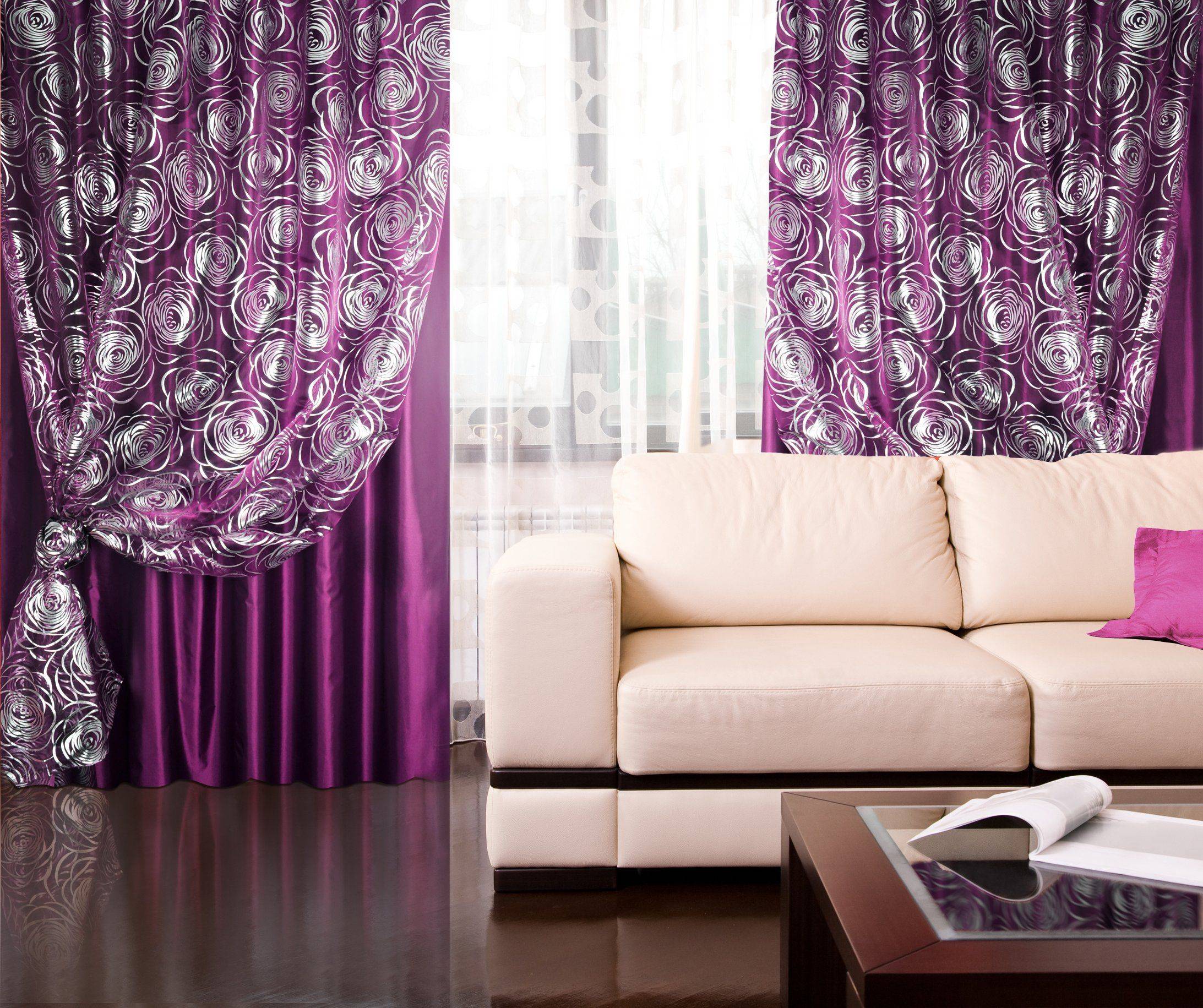 Фиолетовые шторы – 72 фото как сделать идеальный выбор из гаммы оттенков