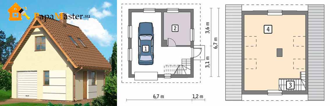 Двухэтажный гараж - как правильно провести планировку и построить?