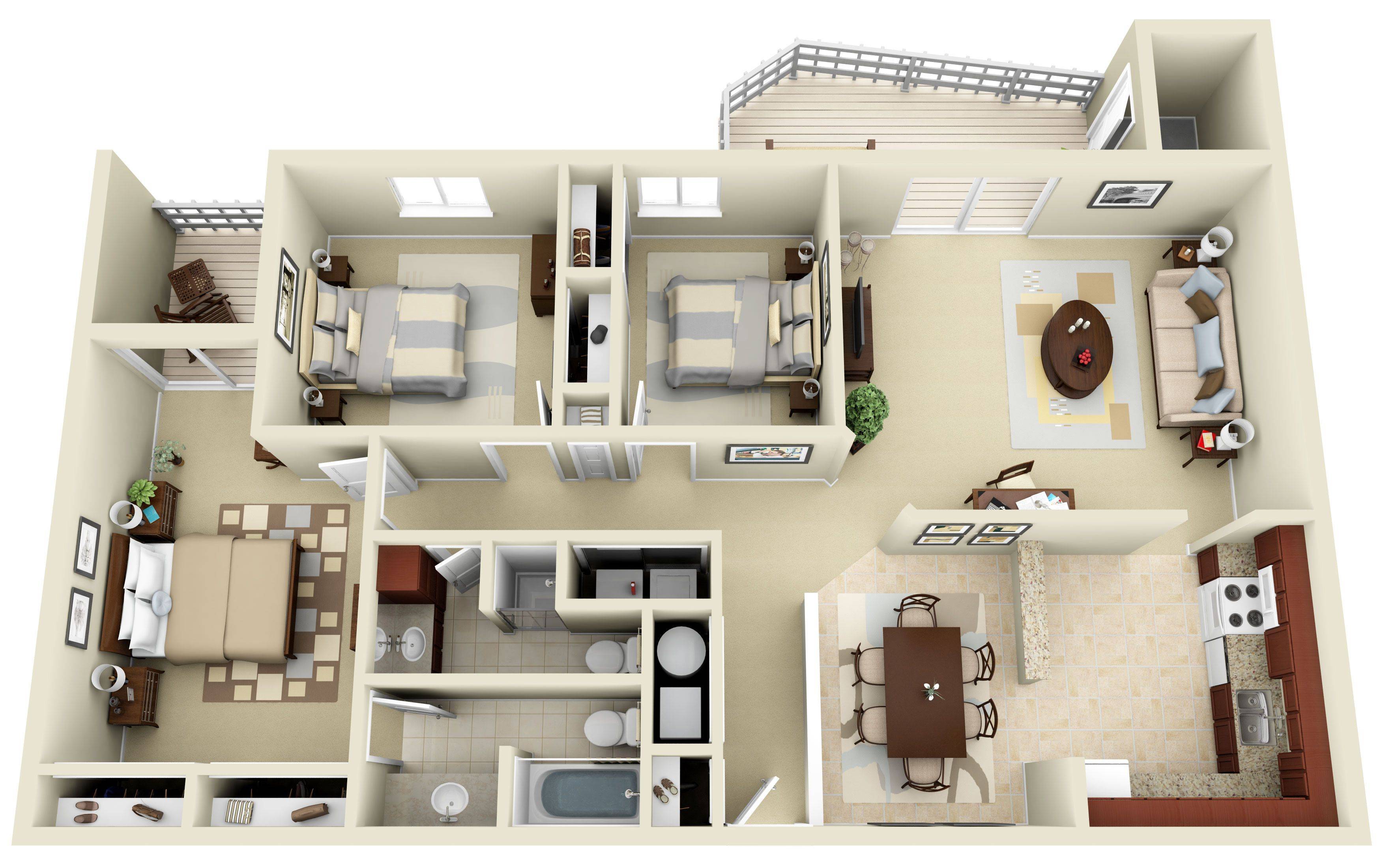 Дизайн четырехкомнатной квартиры: 60+ фото, 3 дизайн-проекта