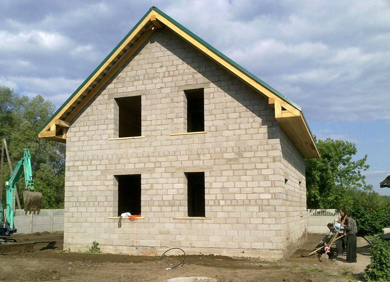 Строительство частных домов из шлакоблоков