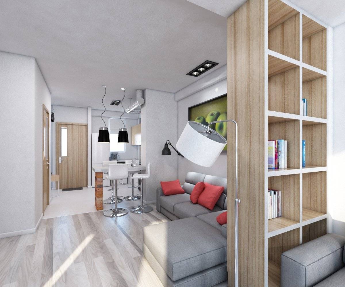 Дизайн однокомнатной квартиры 35 кв. м. 5 фото – проектов