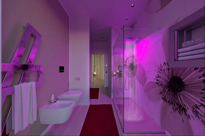 Дизайн ванной комнаты в сиреневом тоне, 20+ вариантов для вдохновения