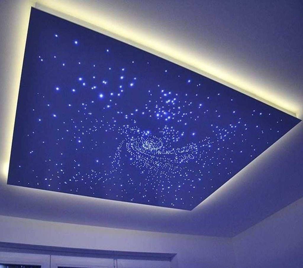 Натяжной потолок с эффектом «зведное небо»: как это смотрится и где их лучше устанавливать?