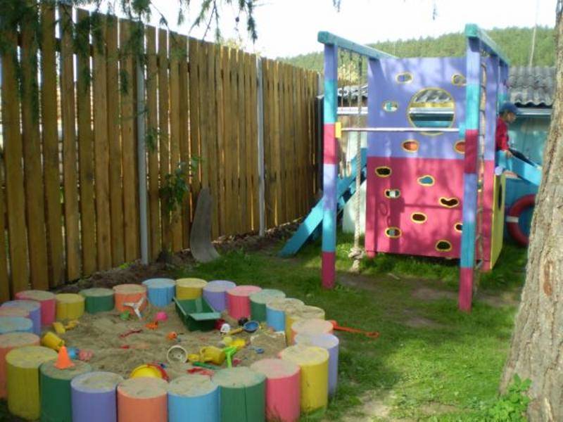 Детские площадки для дачи: делаем своими руками уголок для игр