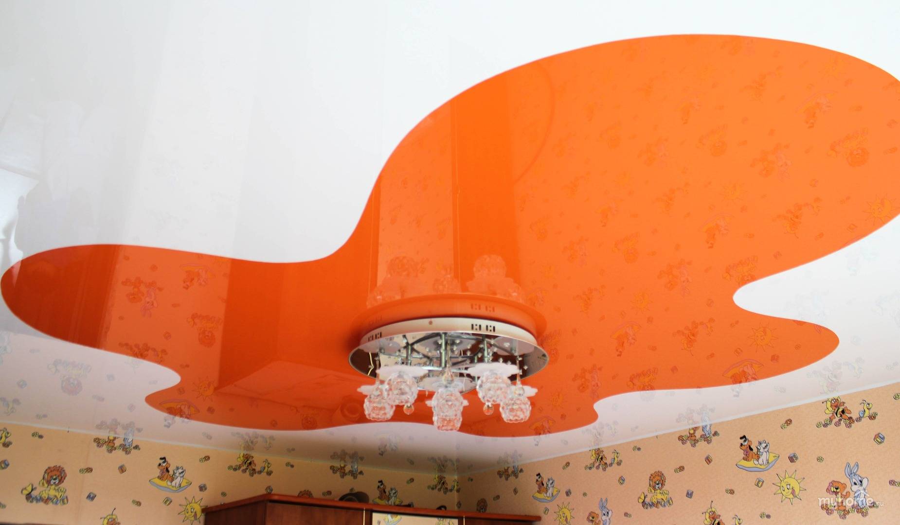 Комбинированные потолки — новое дизайнерское решение (25 фото)