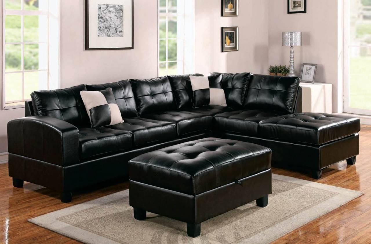 Кожаные диваны в интерьере: 160+ (фото) черных/белых/коричневых