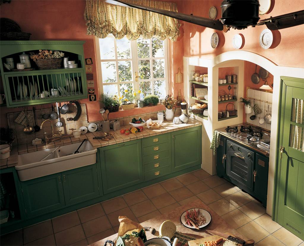 Винтажные кухни: 30 фото идей дизайна, винтаж своими руками