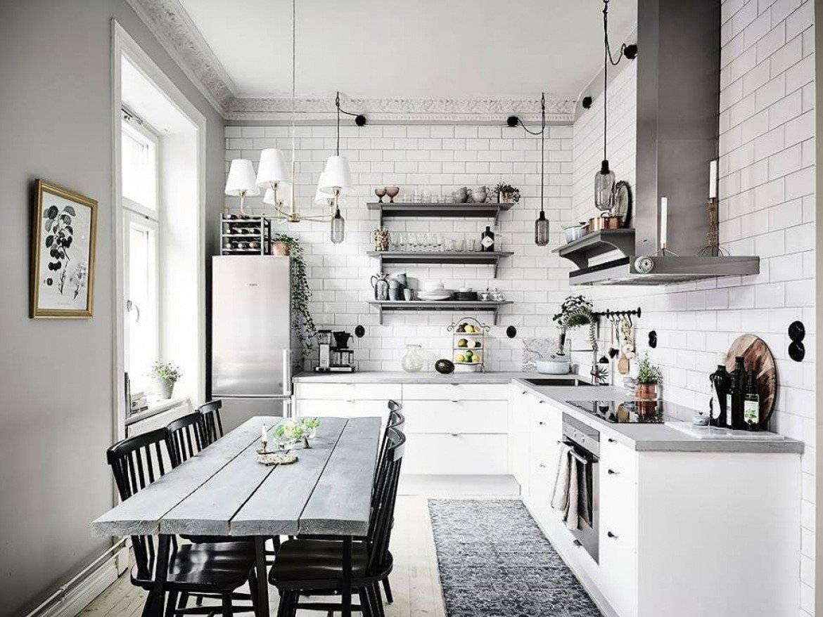 Кухня в скандинавском стиле — примеры лучшего оформления интерьера с дизайнерским обустройством. Все тонкости стиля смотрите на фото в обзоре!