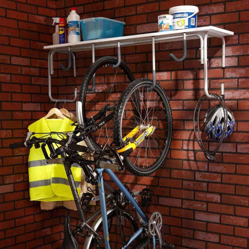 Как повесить велосипед на стену - виды креплений