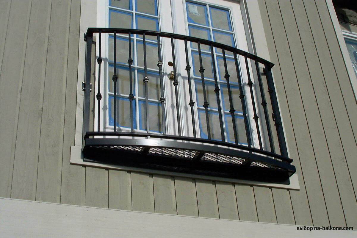 Французский балкон — фото современного оформления