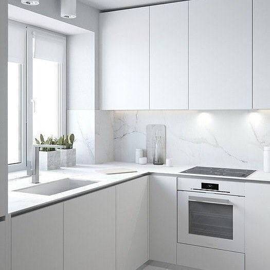 Белая кухня: дизайн, оформление, 235 фото проектов