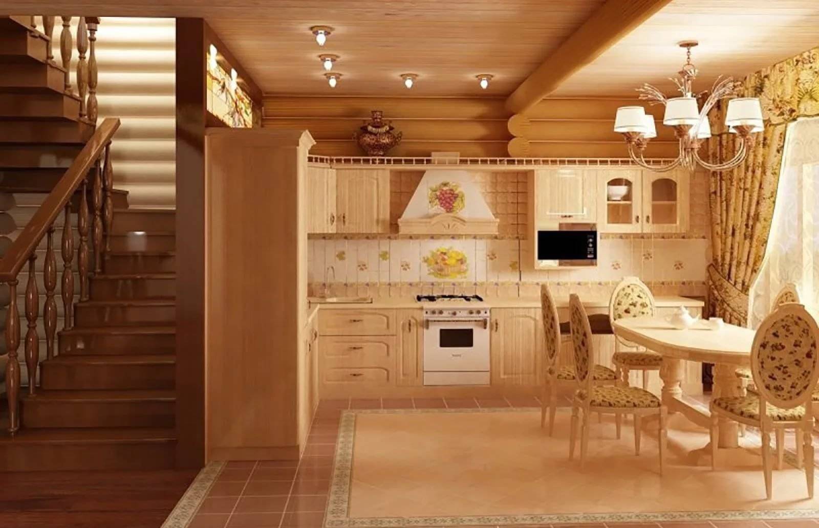 Деревянная кухня из массива дерева - 120 фото лучших примеров из каталога 2021 года