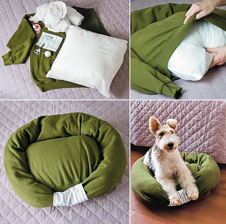 Лежак для собаки выкройки: 8 пошаговых мастер классов по изготовлению лежанки с фото и видео, размер,
