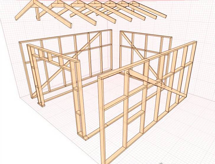Как построить гараж 6x4. постройка гаража 6 на 4