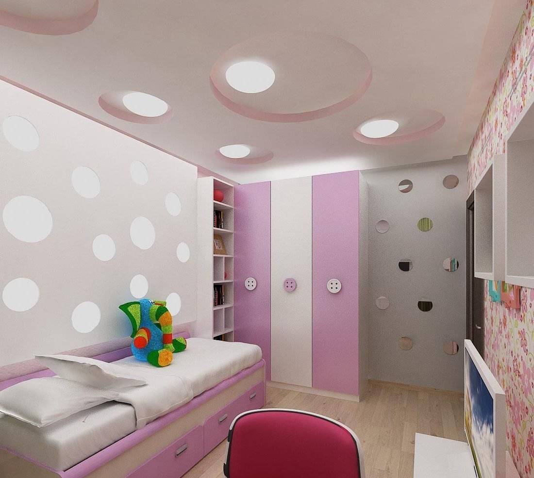 Натяжные потолки в детской комнате: идеи оформления