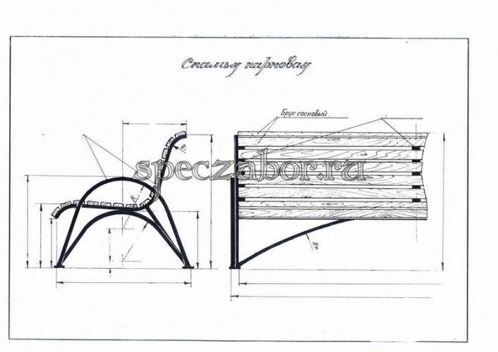 Скамейка из профильной трубы своими руками: пошаговая инструкция, чертежи, фото, видео