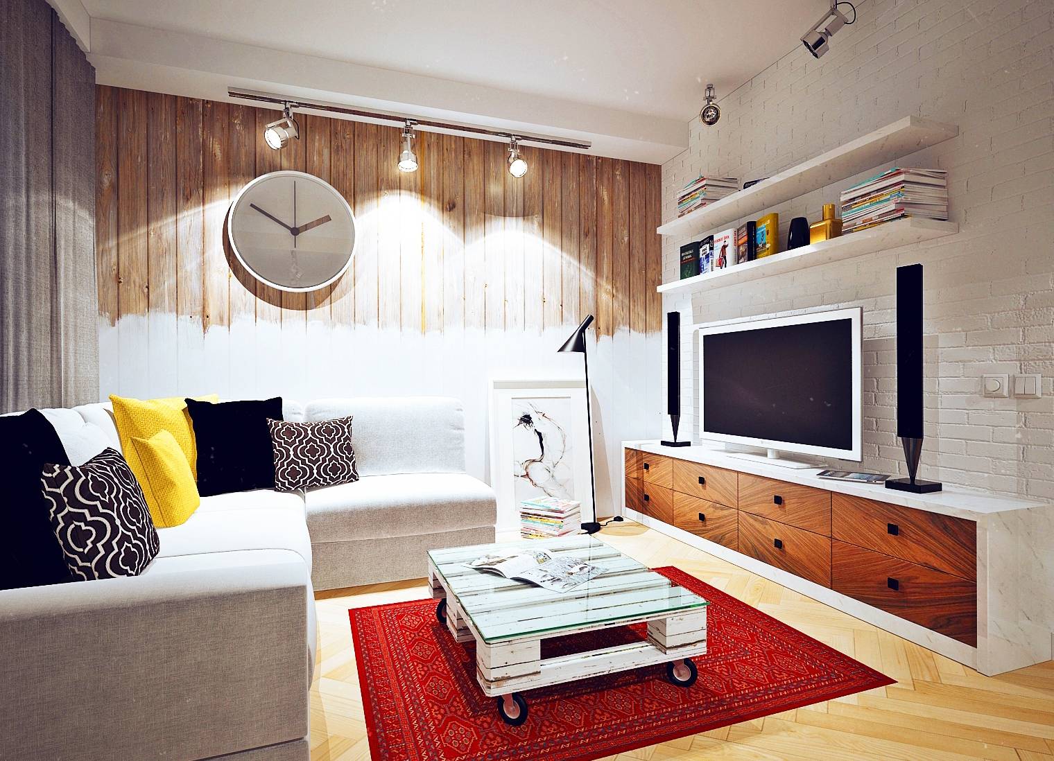 Интерьер гостиной в скандинавском стиле — характерные черты, особенности отделки, советы и фото идеи