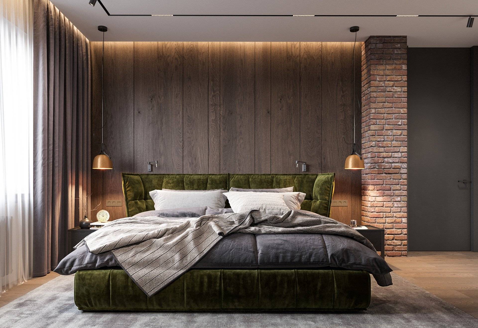 Спальня в стиле лофт - 55 фото лучших идей дизайна лофт в спальне