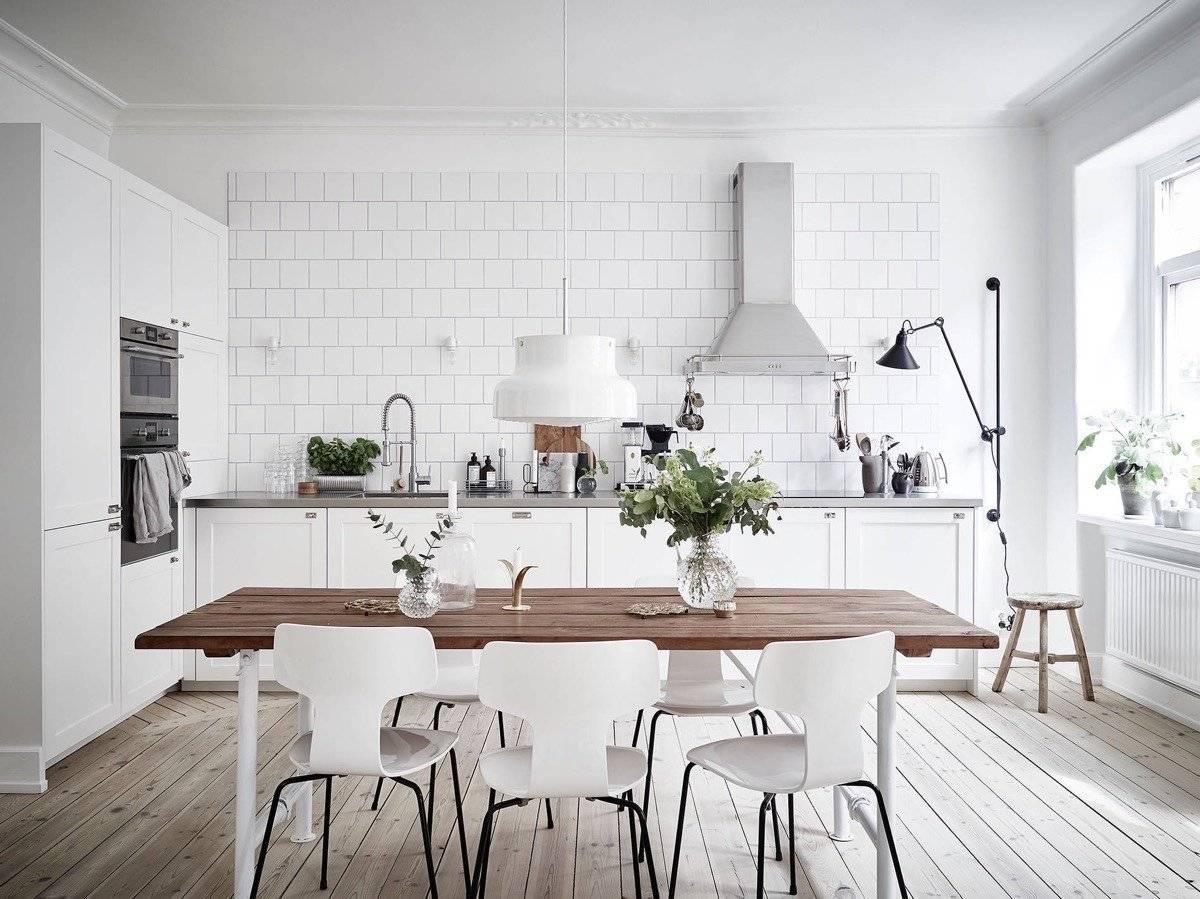 Кухня в скандинавском стиле: идеи дизайна, характеристика, детали, материал, декор, цвета, фото интерьера, советы по оформлению