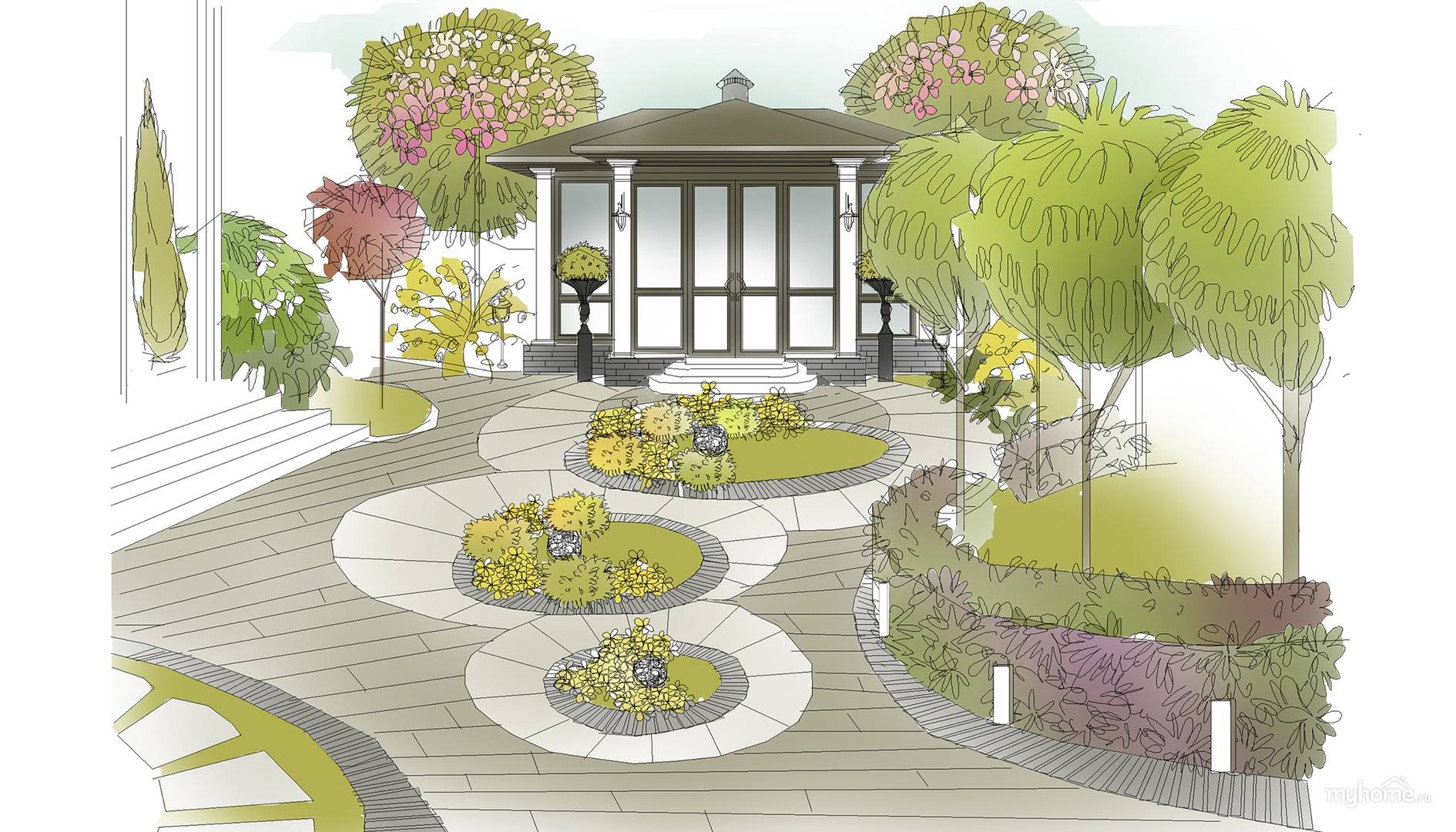 Обустраиваем сад в стиле минимализм: порядок составление дизайн-проекта