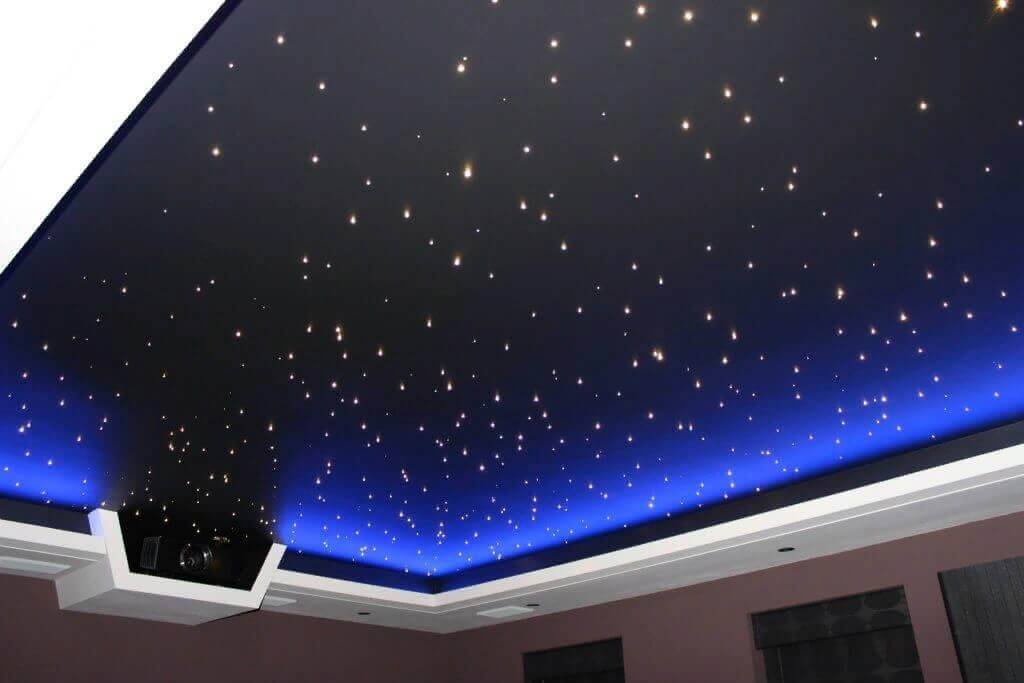 Натяжной потолок "звездное небо": как сделать дома своими руками