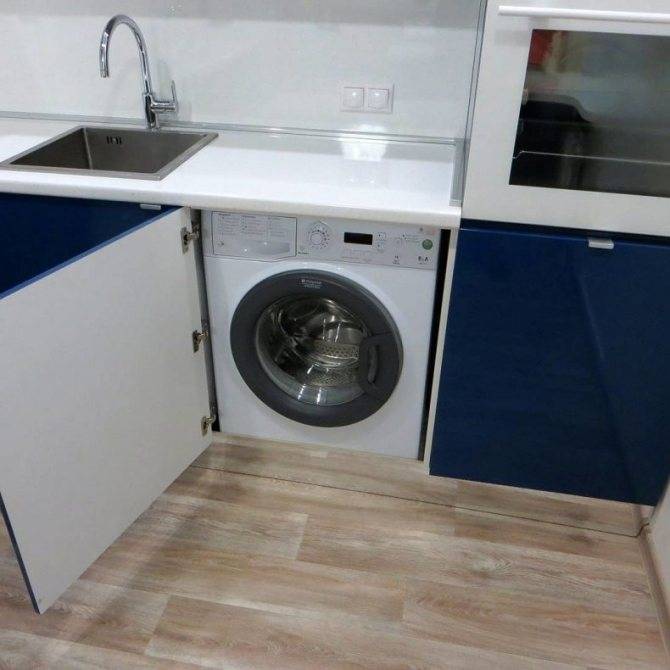 Куда и как поставить стиральную машину в маленькой квартире (фото)