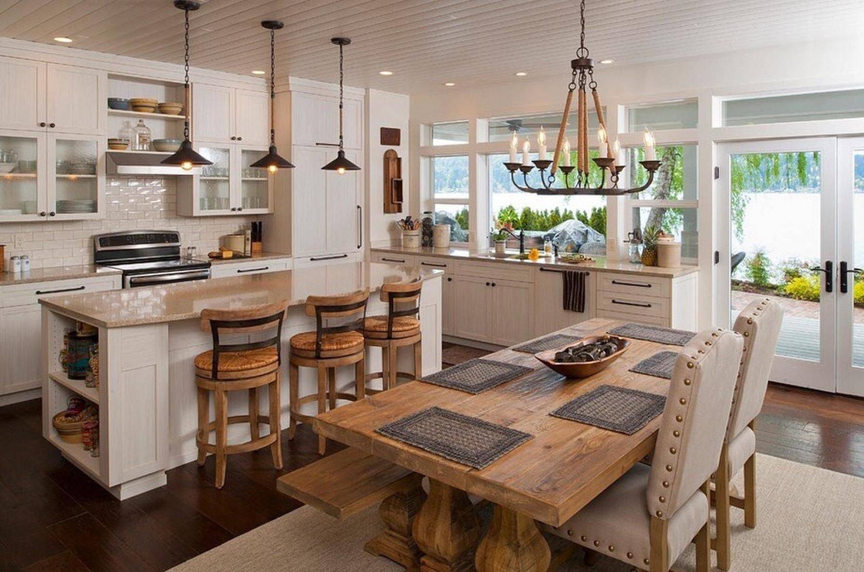 21 вариант дизайна кухни-гостиной и столовая в частном доме: интерьер, дизайн и отделка, выбор стиля и планировка