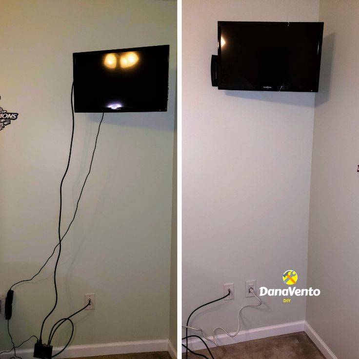 Как спрятать провода от телевизора на стене: 8 способов