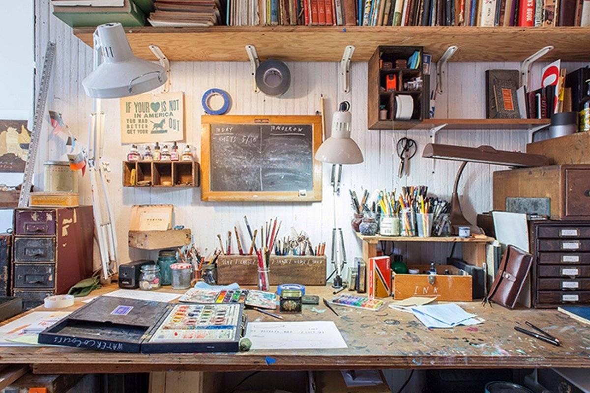 20 мастерских художников: как создать рабочее место мечты – вдохновение