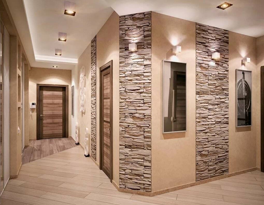 Дизайн стен в прихожей и коридоре. Материалы и варианты отделки