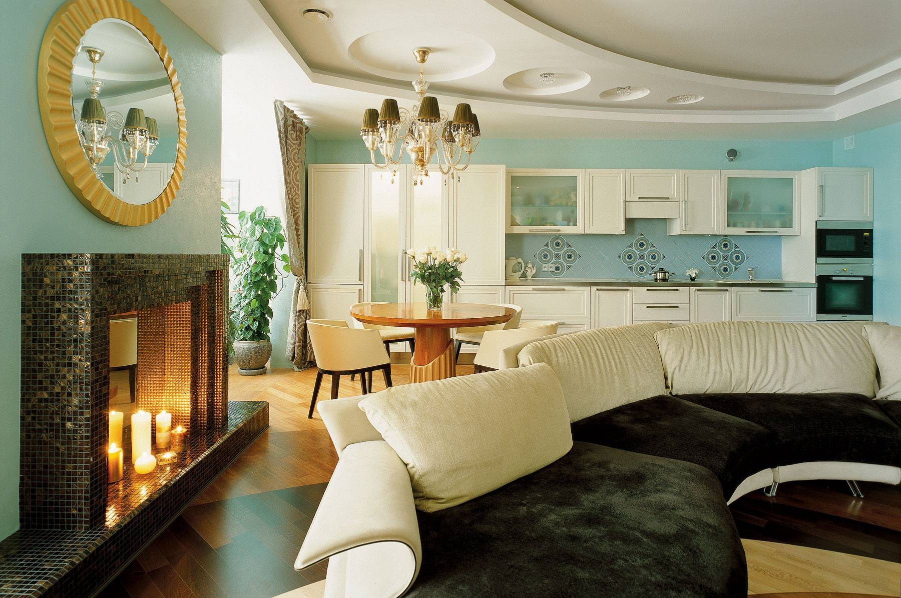 Итальянский стиль в интерьере, дизайн квартиры в итальянском современном стиле, проект гостиной