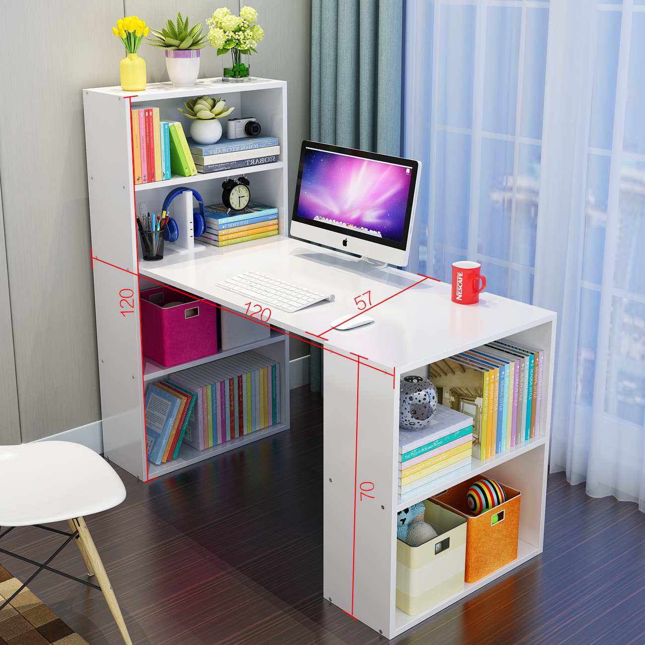 Письменный стол: 90+ фото в интерьере, идеи для детской, кабинета, спальни, гостиной