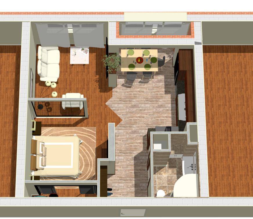 Перепланировка однокомнатной квартиры в двухкомнатную, в студию: как из однушки сделать двушку, способы, лучшие идеи и особенности реализации жилья с разными размерами (35, 40, 42 44, 52 кв. м)