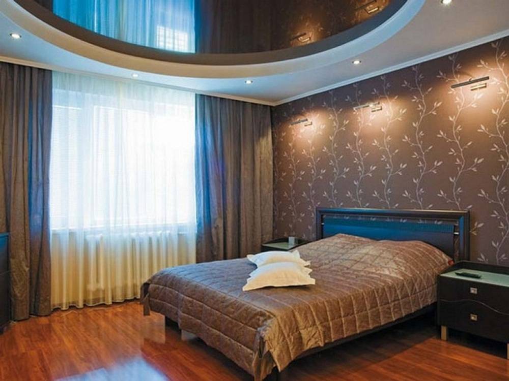 Потолок в спальне – создание гармоничного интерьера и правила стильного дизайна (1 фото)
