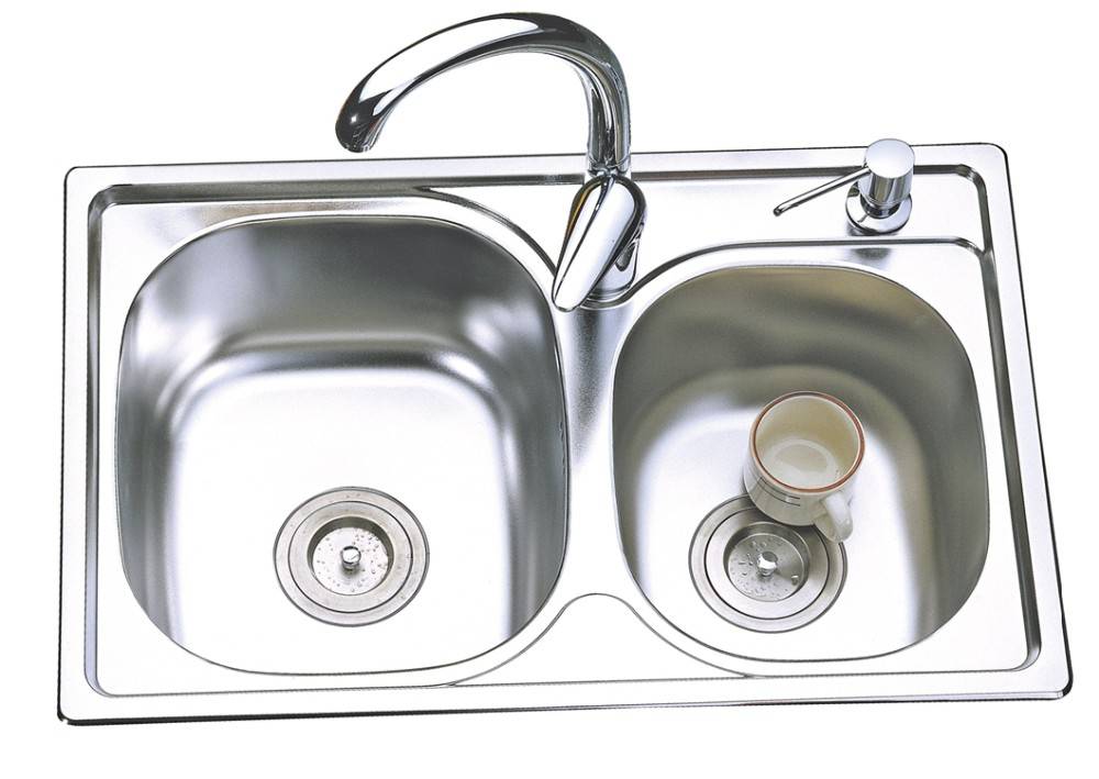 Двойная раковина для кухни (20 фото): размеры и типы, для чего нужна мойка с двумя чашами