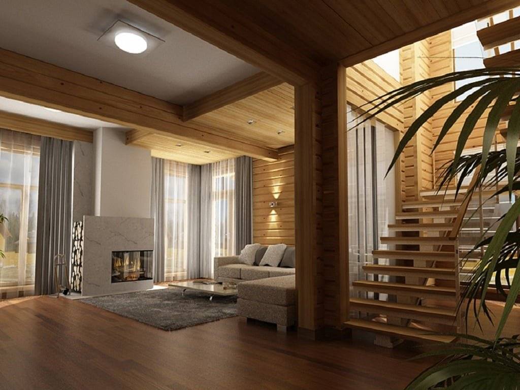 Дизайн деревянного дома внутри в фото и видео | онлайн-журнал о ремонте и дизайне