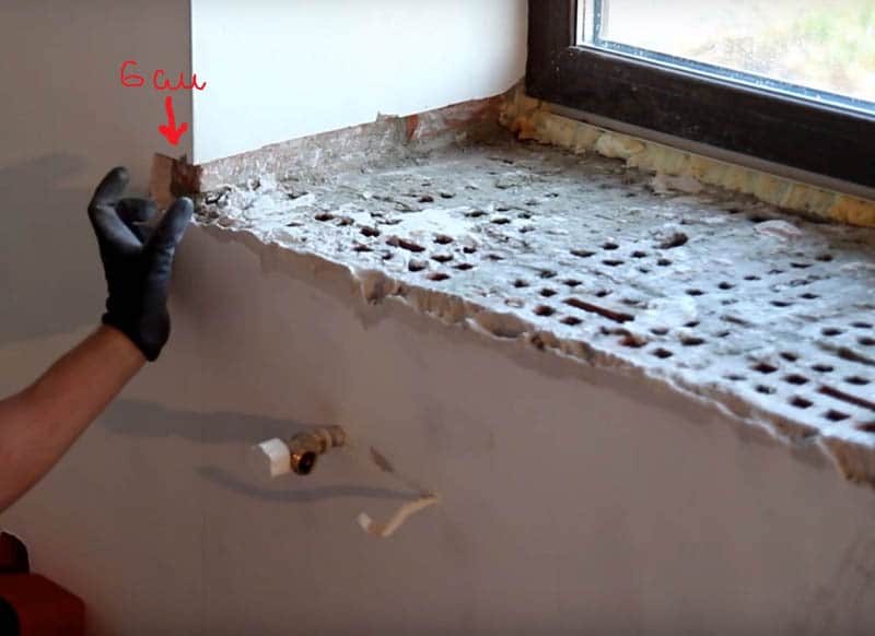 Как реставрировать бетонный подоконник