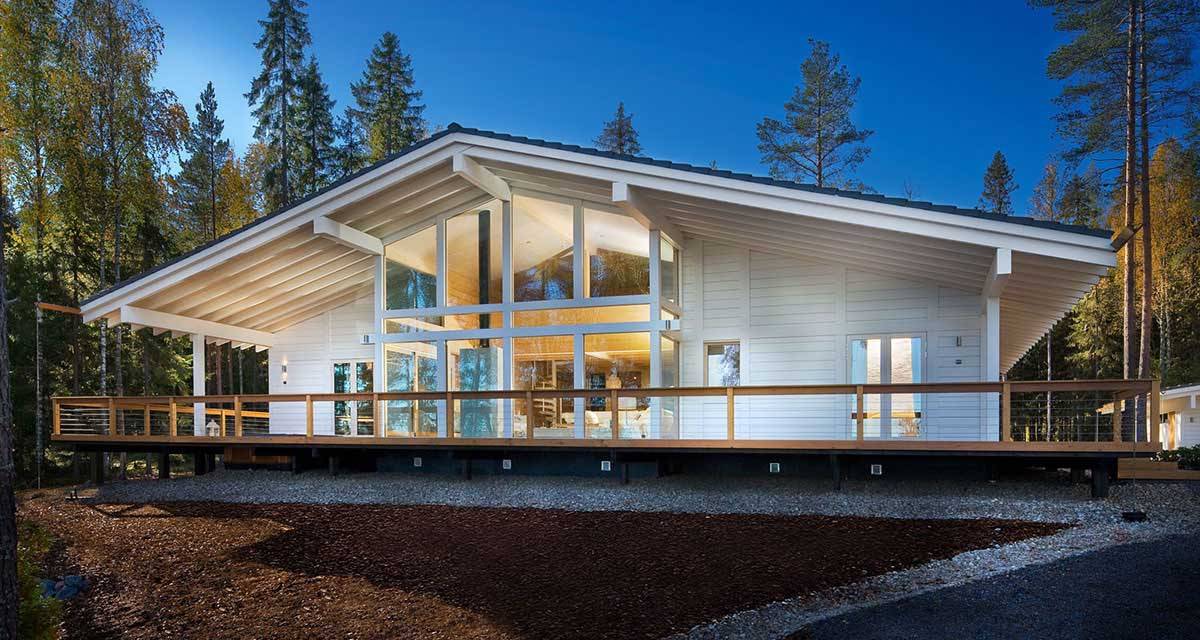 Проекты финских домов из клееного бруса: чем хороши и как оформить? (180+ фото)