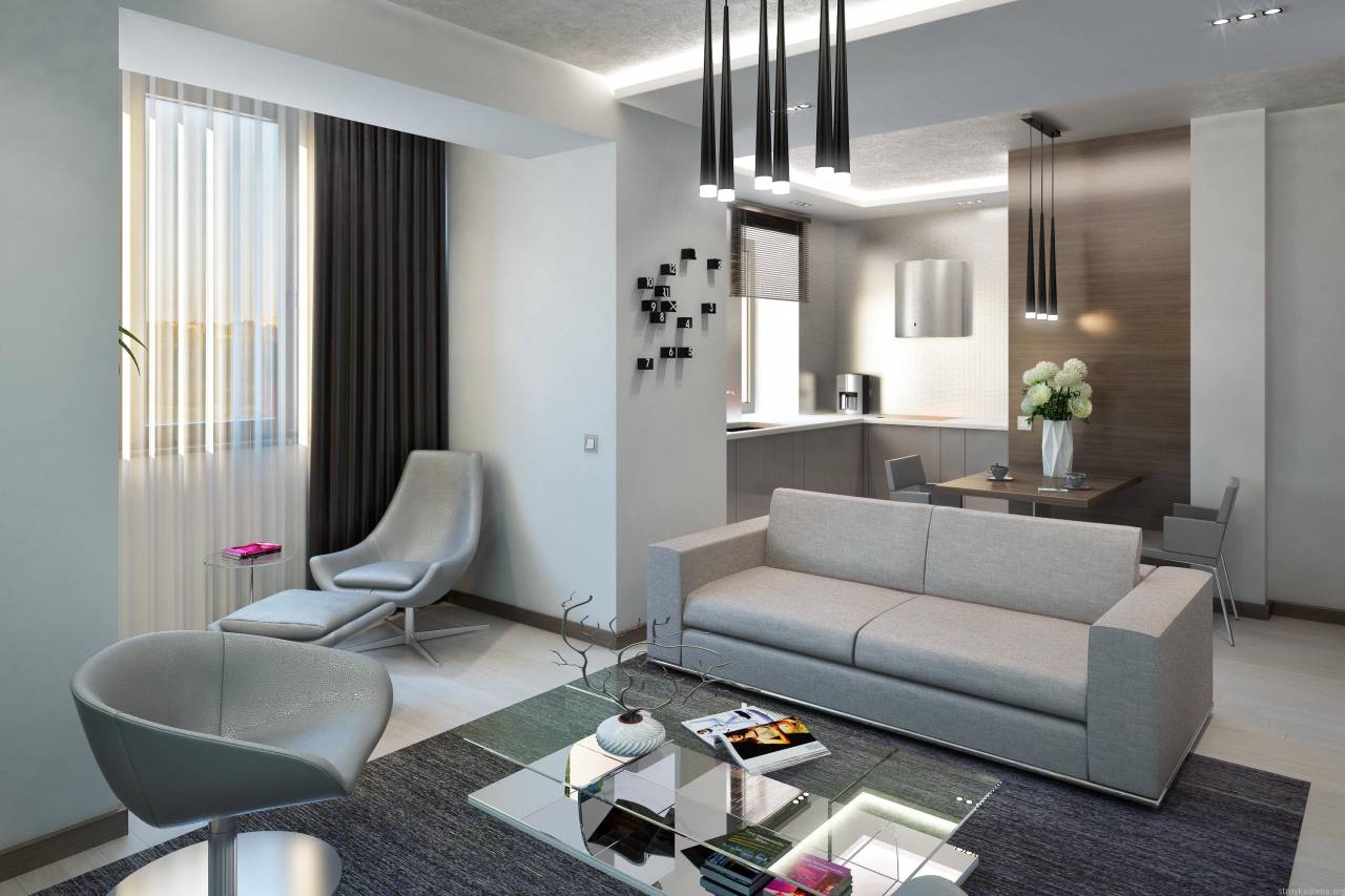 Дизайн интерьера квартиры 40 кв. м.: актуальные решения и варианты оформления квартир (85 фото и видео)